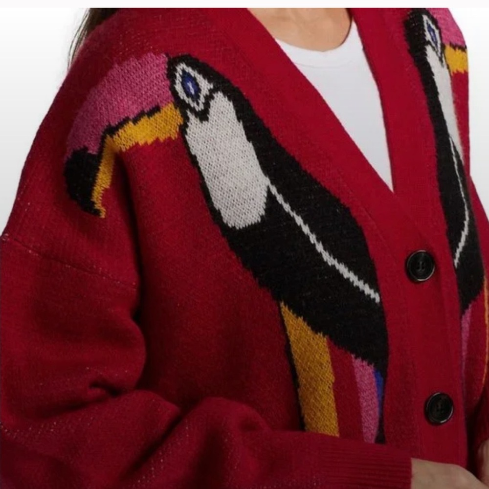 FARM Rio Multicolor Toucan Sweater - Picture 4 of 4